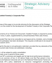Developing Scottish Forestry’s Corporate Plan June 2